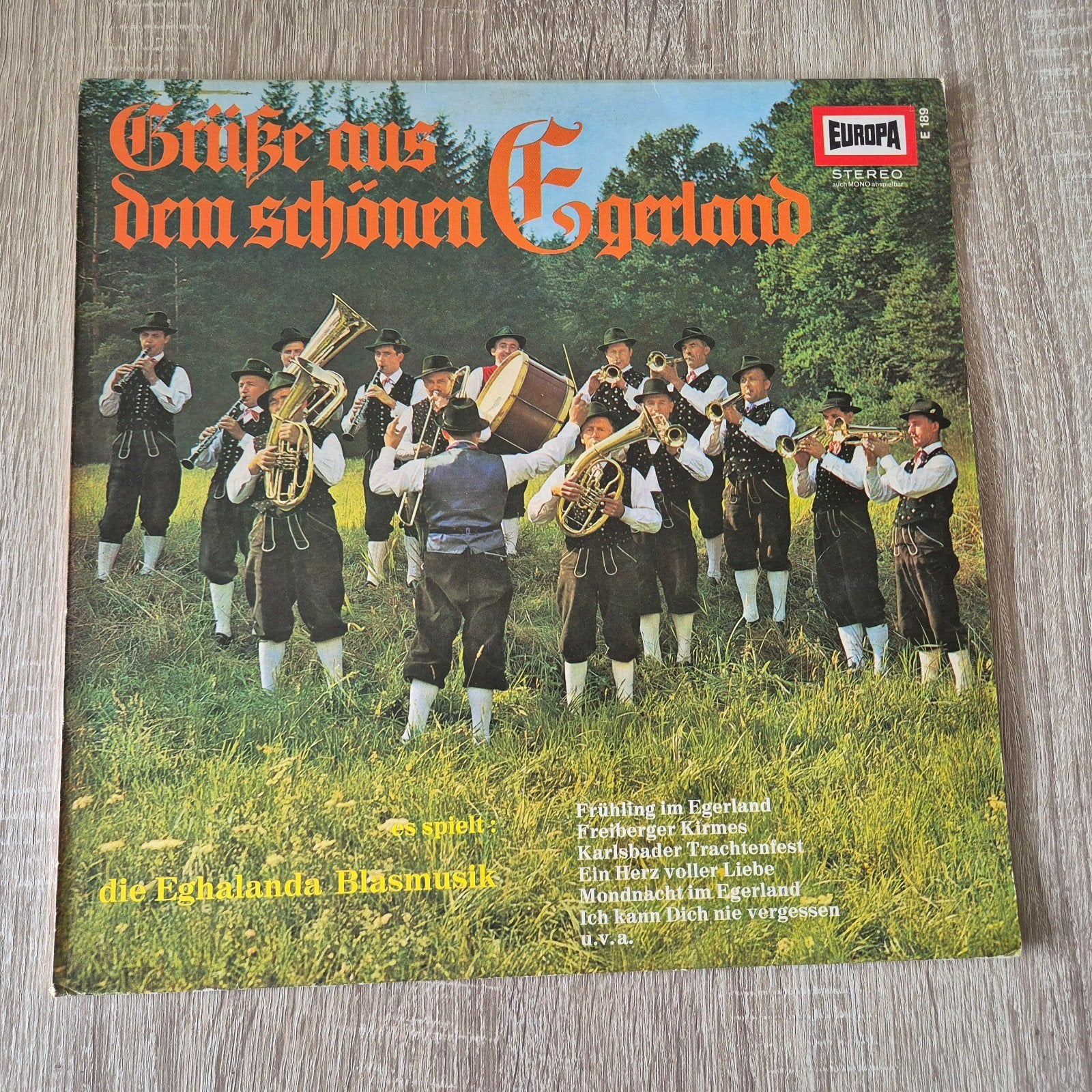 Die Eghalanda Blasmusik - Grüße aus dem schönen Egerland LP, LP, Gebruikt, Traditioneel en Volksmuziek, Ophalen of Verzenden