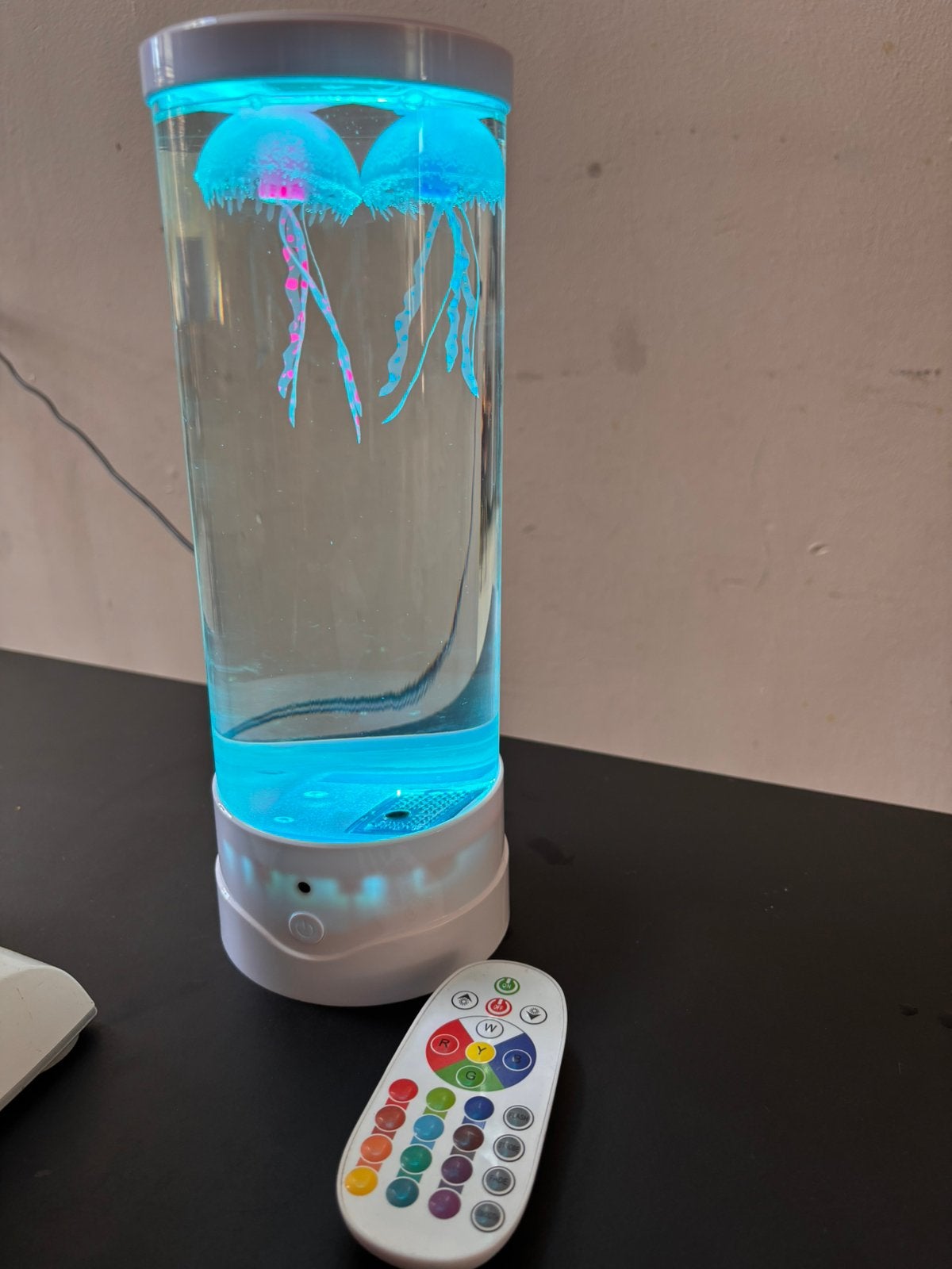 Kwallenlamp, LEd lamp, nachtlamp, Ophalen of Verzenden, Zo goed als nieuw, Lamp