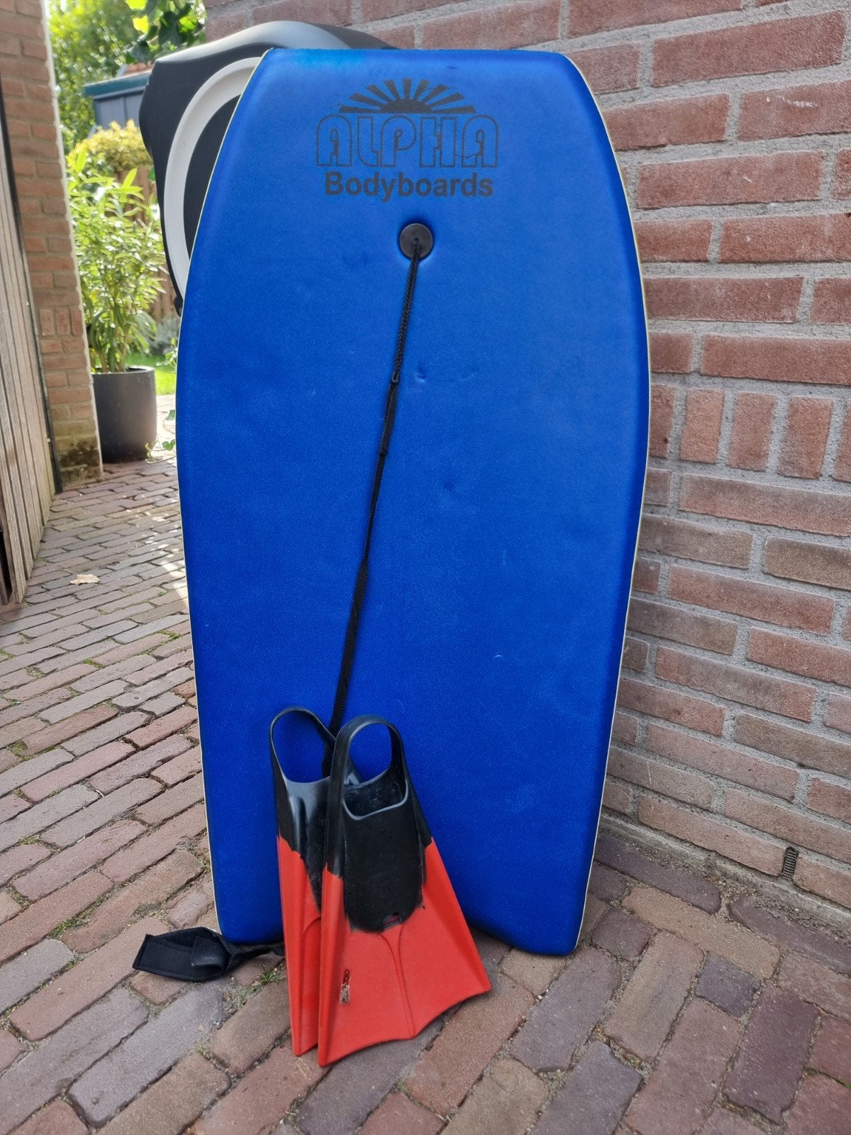 Bodyboard Alpha met flippers (schoenmaat 40), Ophalen, Gebruikt, Overige typen, Met vinnen