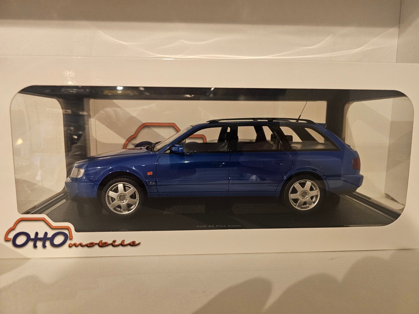 OTTOMOBILE OT1234 S6 Avant Plus C4 Blauw 1:18, Ophalen of Verzenden, Nieuw, Auto
