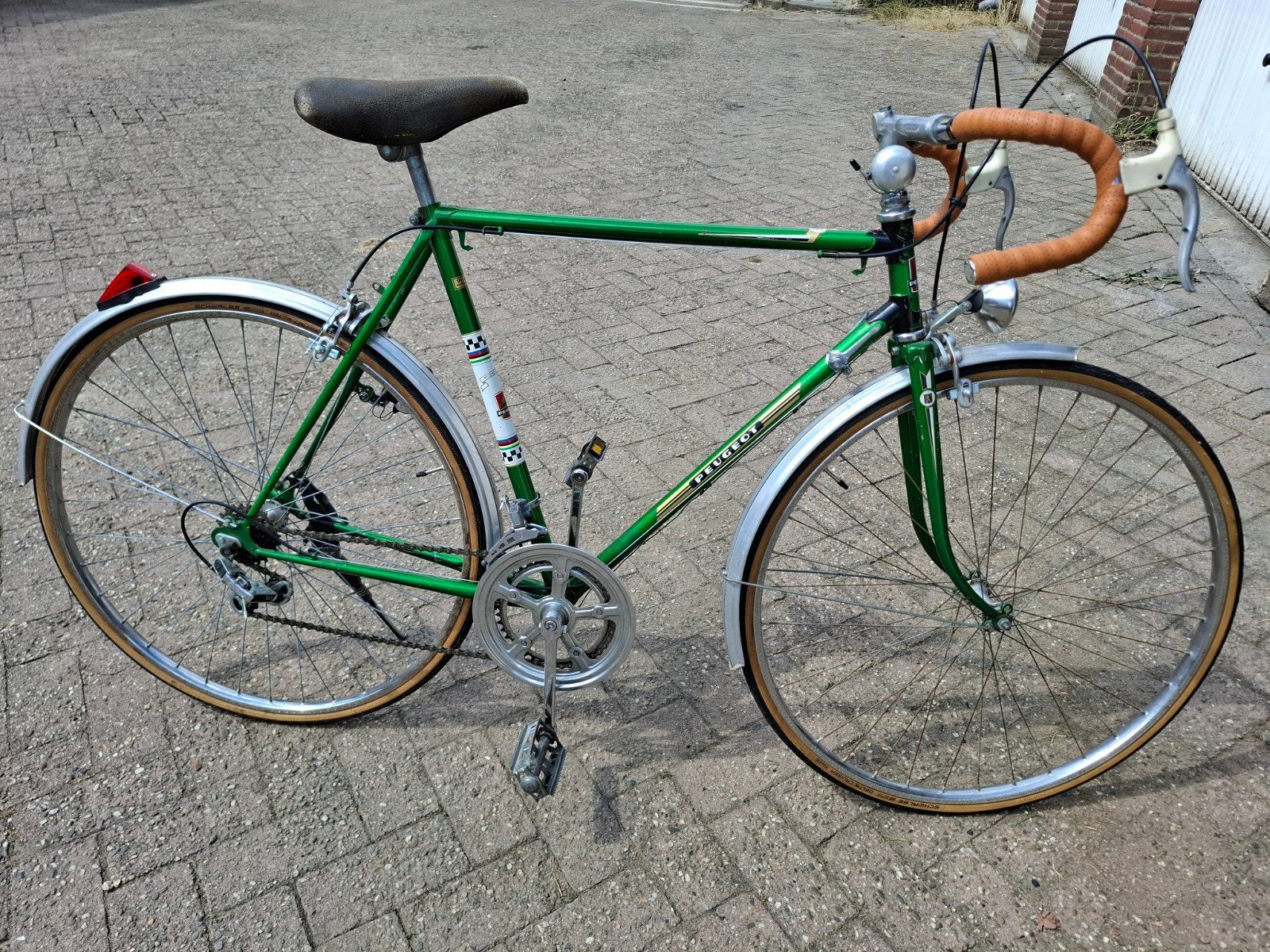 Peugeot sport/racefiets mt 54/56, 28 inch, Gebruikt, 10 tot 15 versnellingen, 53 tot 57 cm