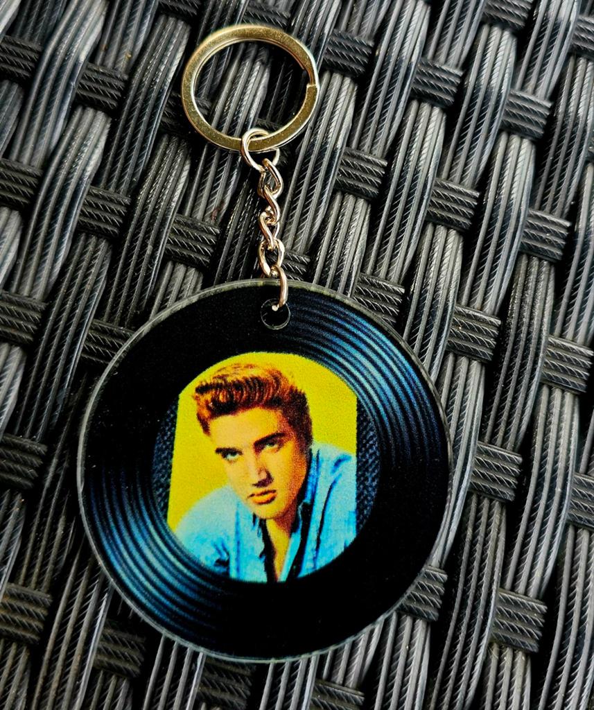 Elvis Presley Sleutelhanger - Vinyl Look, Ophalen of Verzenden, Nieuw, Overige typen