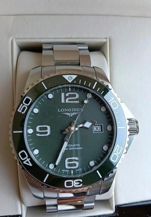 Longines Hydroconquest Ceramic automatic horloge, Ophalen of Verzenden, Zo goed als nieuw, Staal, Overige merken
