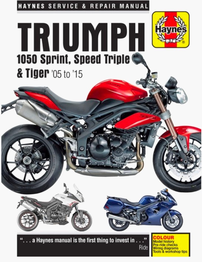 Haynes Werkplaatshandboek Triumph 1050 Sprint, Speed Triple, Motoren, Ophalen of Verzenden, Triumph