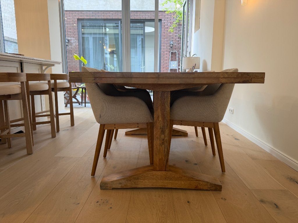 Dining Table/ Eettafel 200x90cm, Ophalen, 200 cm of meer, 50 tot 100 cm, Zo goed als nieuw