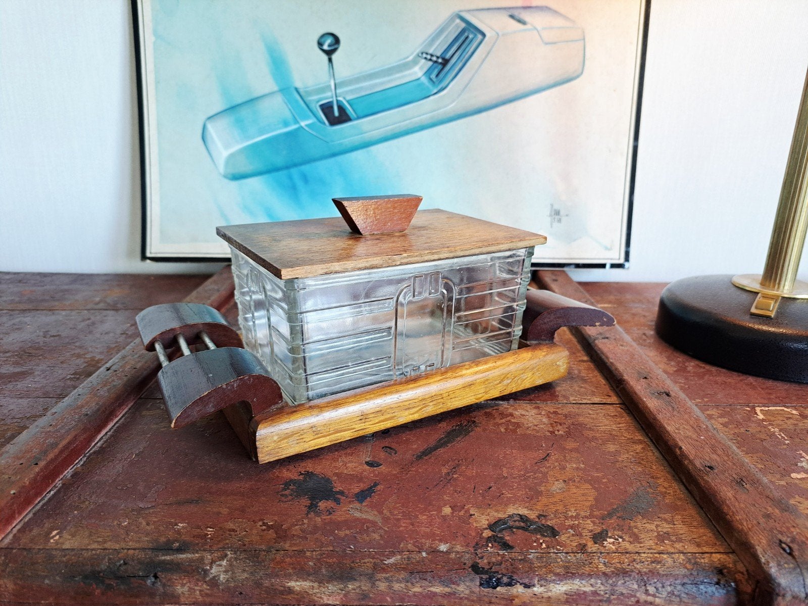 Antieke Art Deco Koekjesdoos / Botervloot (Jaren '20), Ophalen of Verzenden