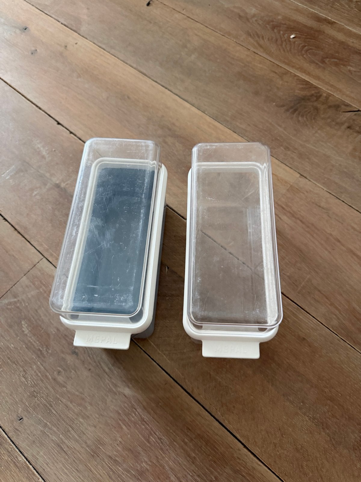 Mepal bewaarbakjes - set van 2, Kunststof, Ophalen of Verzenden, Wit, Overige merken