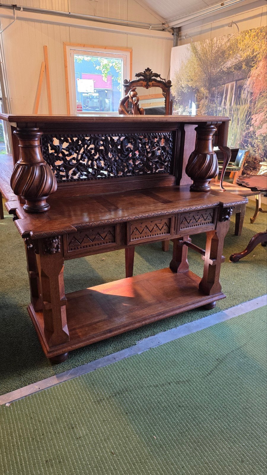 subliem mooi  vroeg antiek Hollands buffet, Ophalen