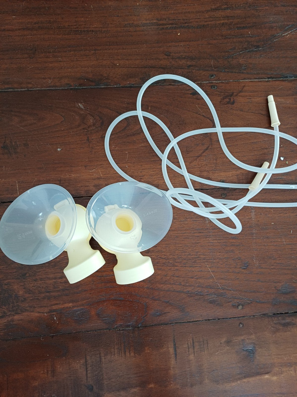Medela borstschelpen 21mm voor kolfapparaat, Ophalen of Verzenden, Gebruikt
