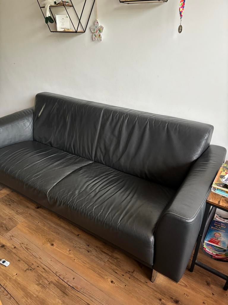 Montel 2,5-zits bank - 200x85 cm - doorgezakt, Huis en Inrichting, Banken | Bankstellen, Ophalen, Gebruikt, 150 tot 200 cm, Driepersoons