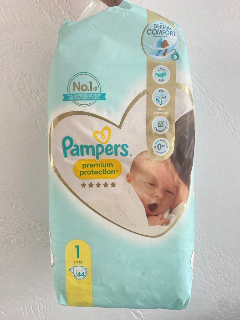 Pampers Premium Protection Luiers Maat 1 (2-5 kg) - 44 stuks, Ophalen, Nieuw