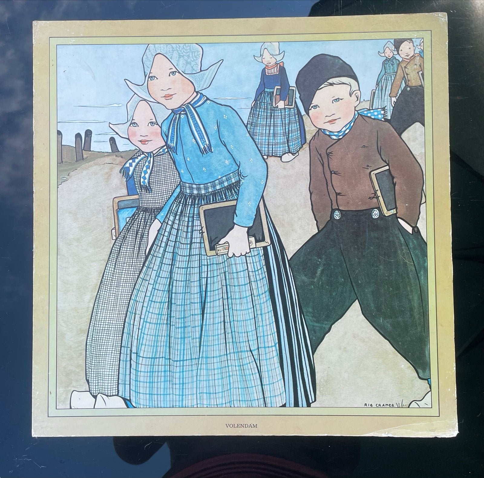 Vintage Volendam boekprent Rie Cramer - begin 20e eeuw, Ophalen of Verzenden, Print, Prent, Origineel