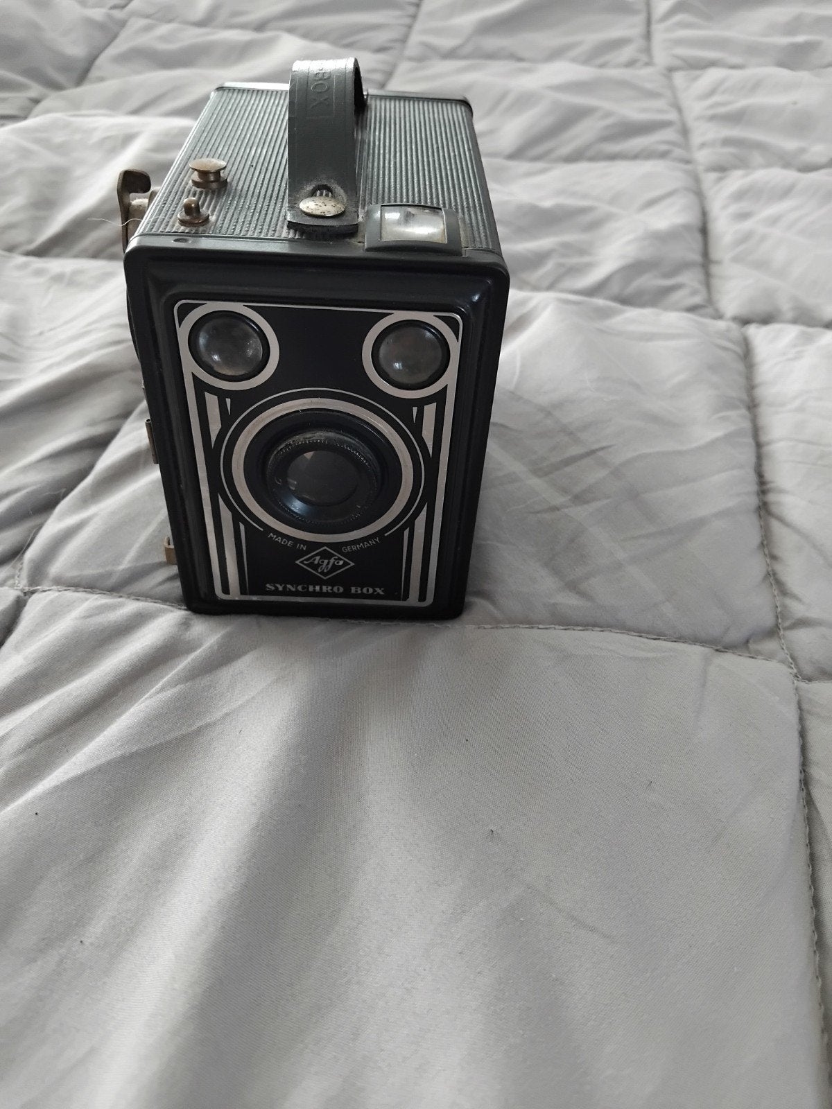 Vintage Agfa Synchro Box Camera - Klassieke Fotografie, Ophalen of Verzenden, Gebruikt, Compact, Overige Merken