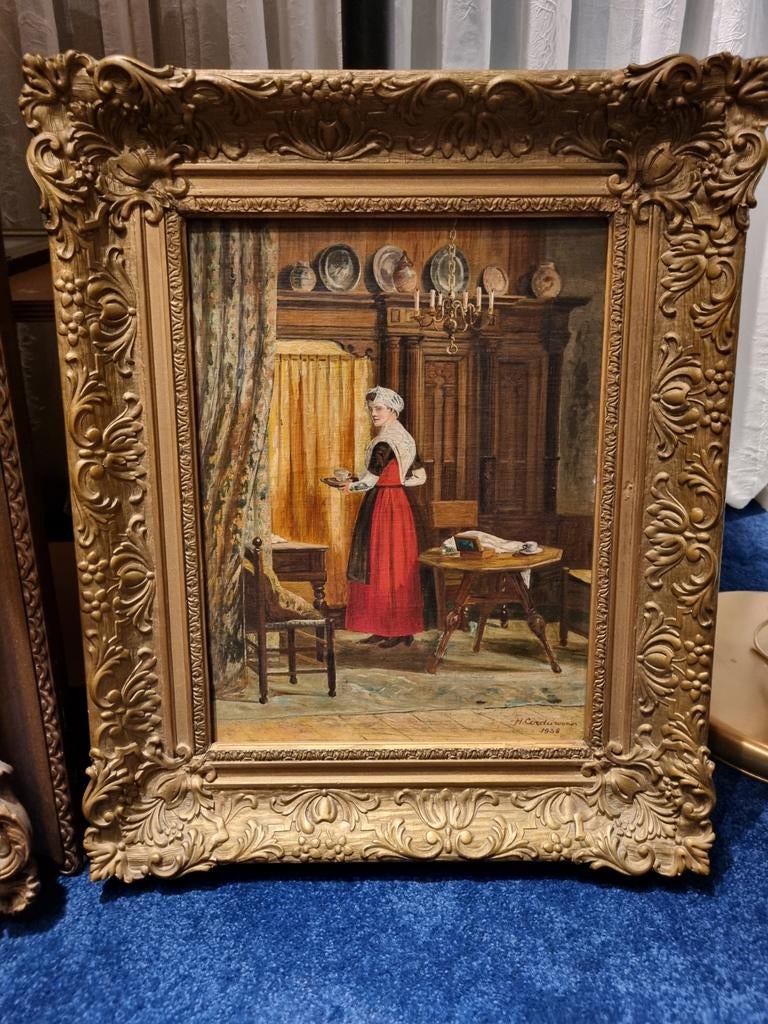 Schilderij, Antiek en Kunst, Kunst | Schilderijen | Klassiek, Ophalen