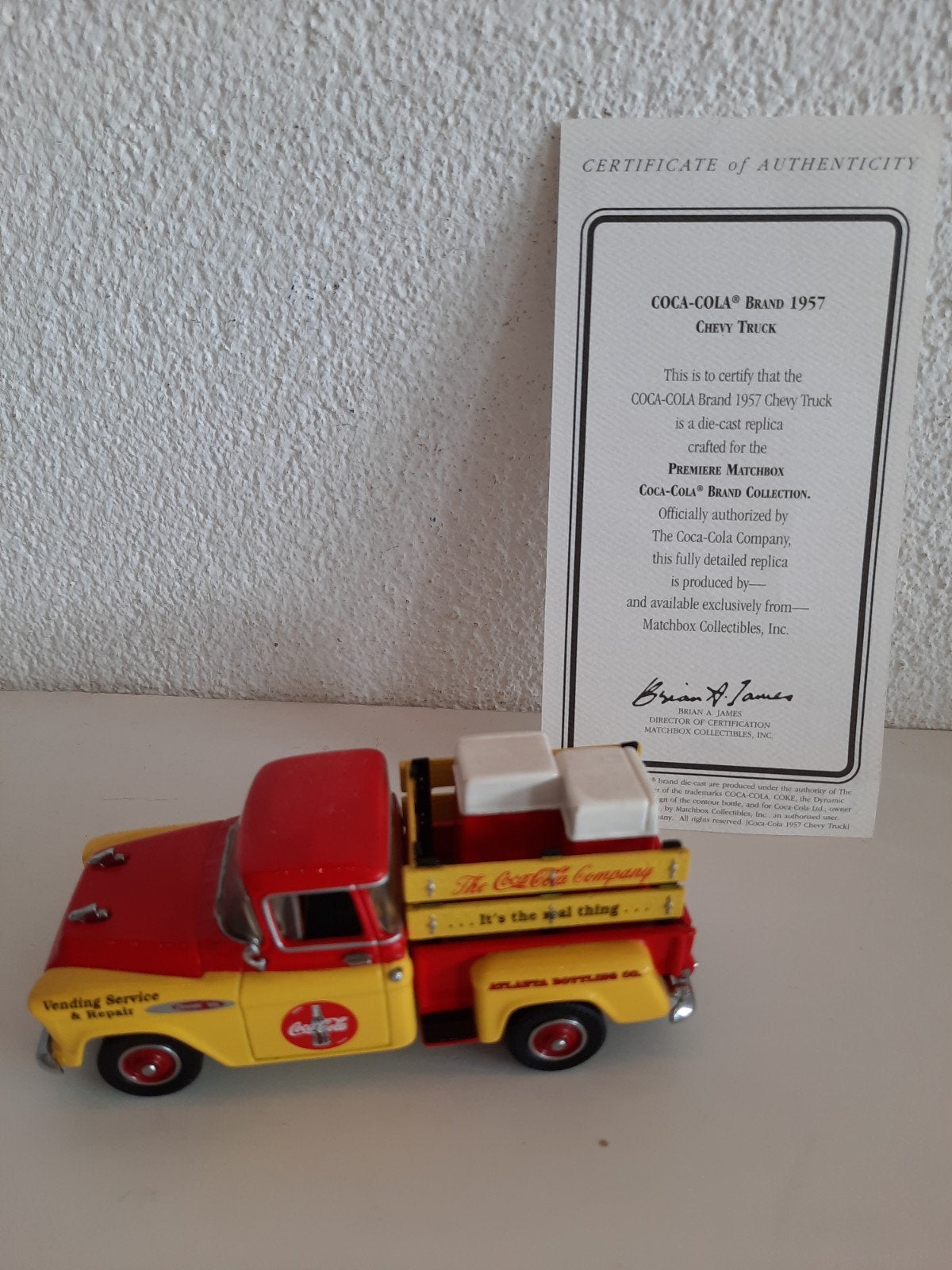 Matchbox Collectibles Coca-Cola 1957 Chevy Truck, Ophalen of Verzenden, Zo goed als nieuw, Bus of Vrachtwagen, Matchbox