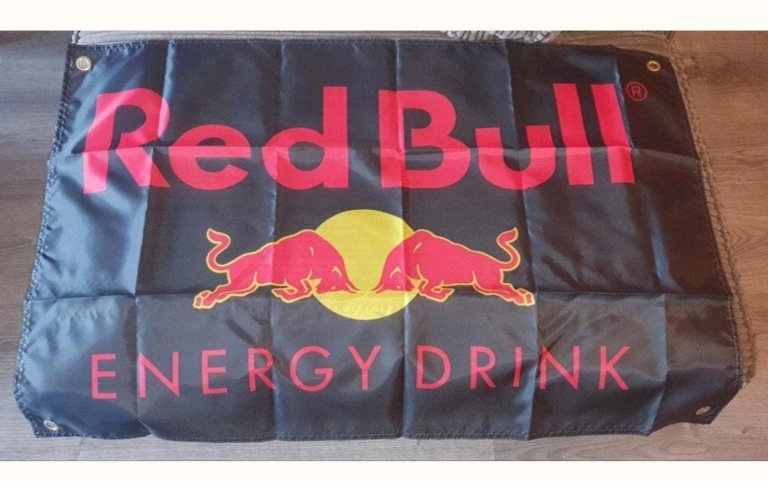 Red Bull vlag, Ophalen of Verzenden, Nieuw, Reclamebord