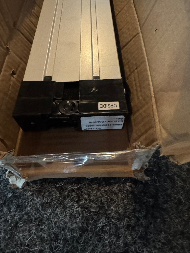 wit 9016 plissé hordeur A-merk – 1600 x 2601/2630 mm, Ophalen, Gebruikt, Hordeur, 120 cm of meer