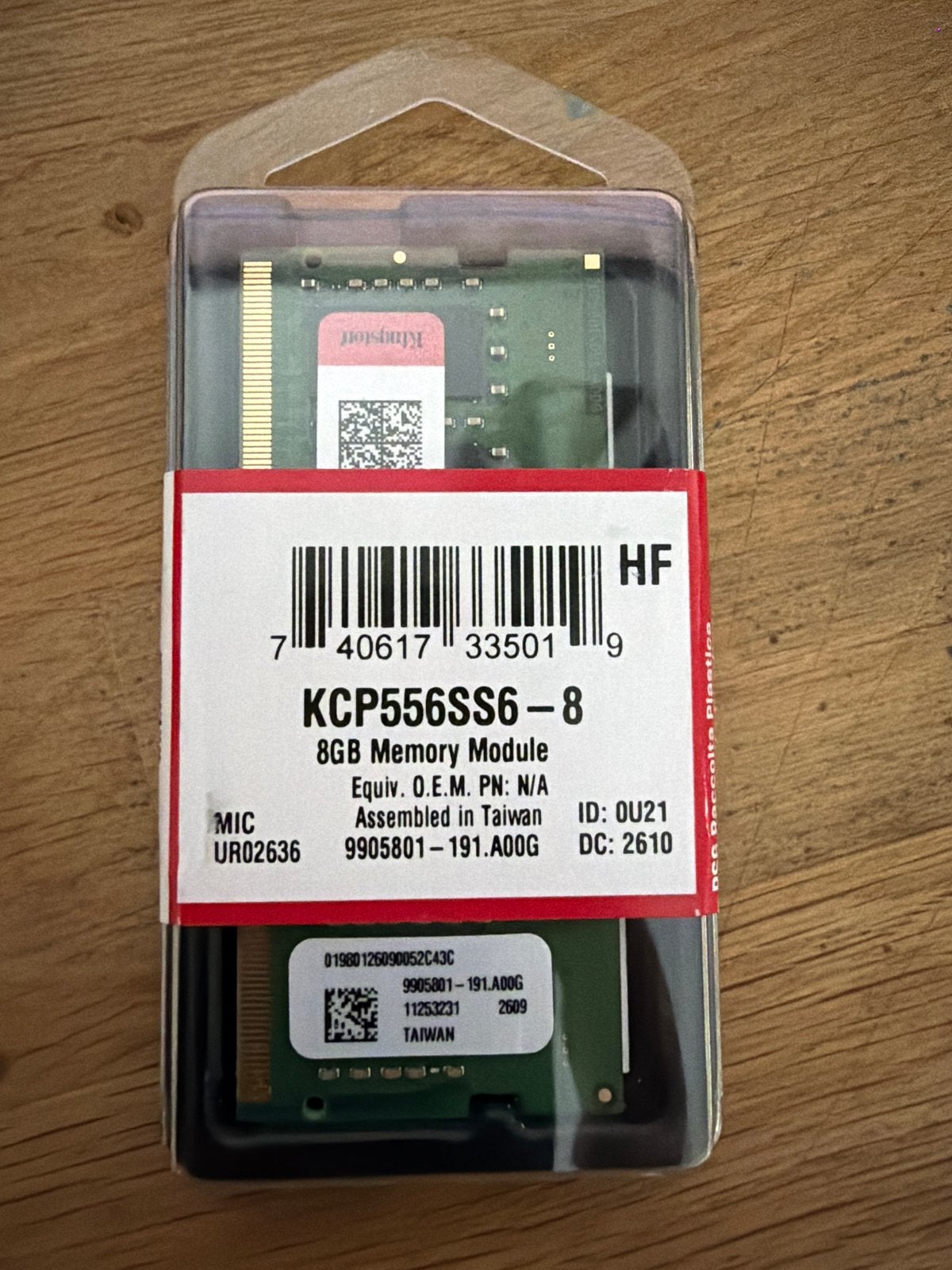 Kingston 8GB DDR5 Geheugenmodule - Ongebruikt, Server, 8 GB, Nieuw, Ophalen of Verzenden