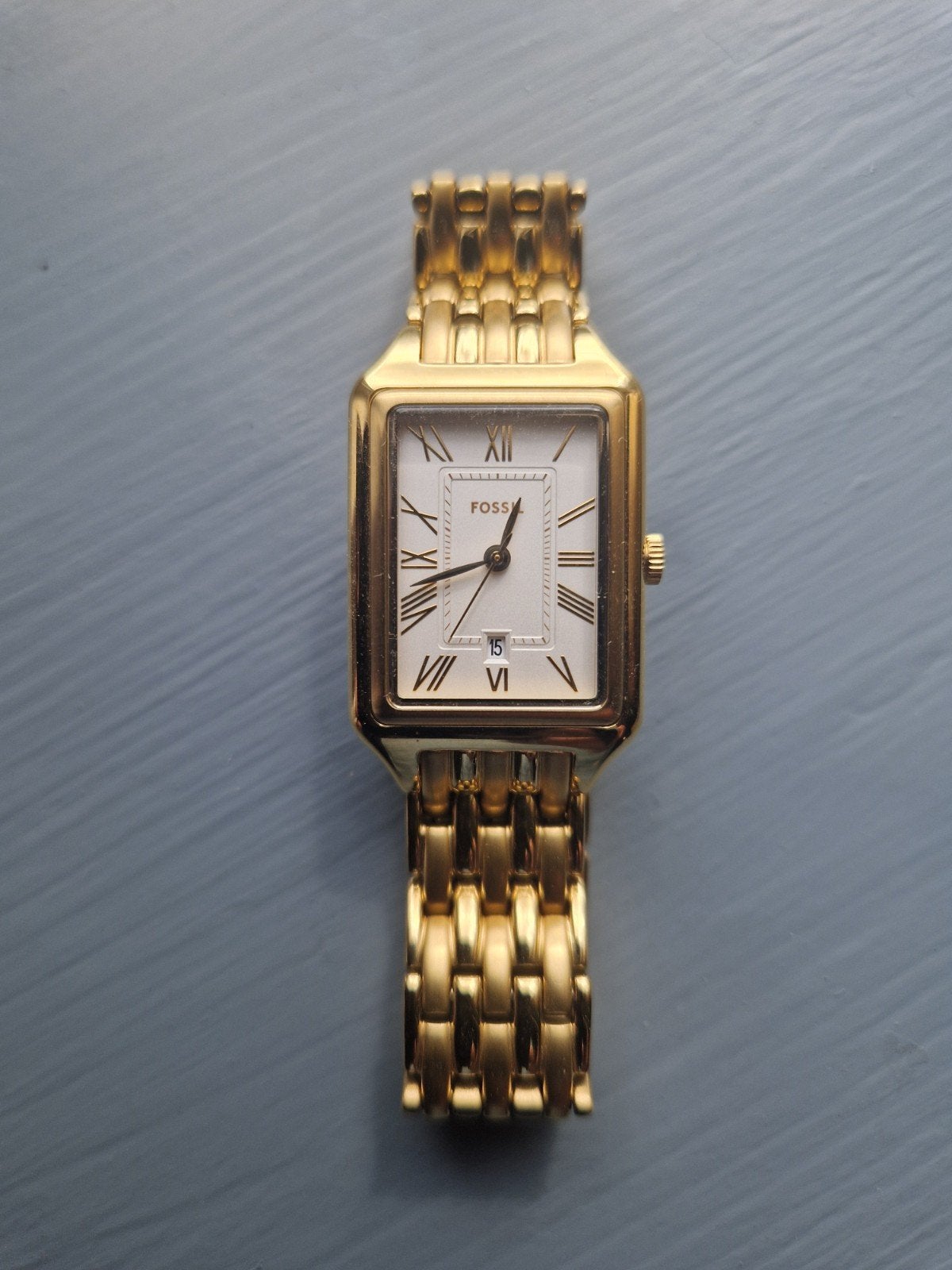 Fossil VERGULDE Horloge - 7417202 ES5220, Sieraden, Tassen en Uiterlijk, Fossil, Polshorloge, Ophalen of Verzenden, Zo goed als nieuw