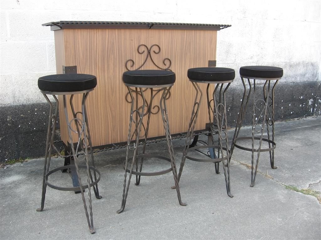 Cocktailbar '60s ( Retro/Vintage/Design ), Ophalen, Gebruikt, Inclusief barstoelen