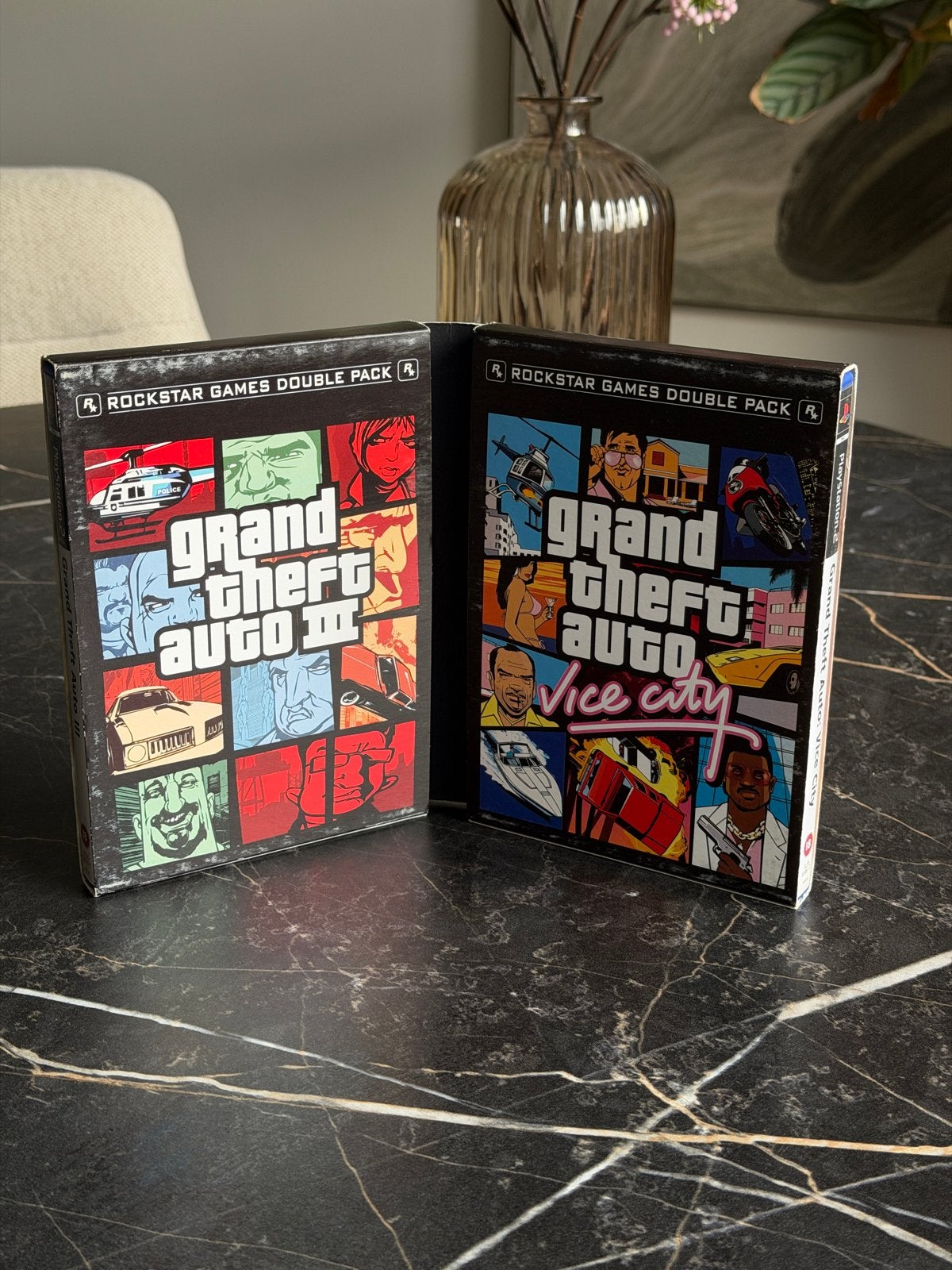 Grand Theft Auto Double Pack PS2 - Compleet, Spelcomputers en Games, Gebruikt, Vanaf 18 jaar, 1 speler, Eén computer