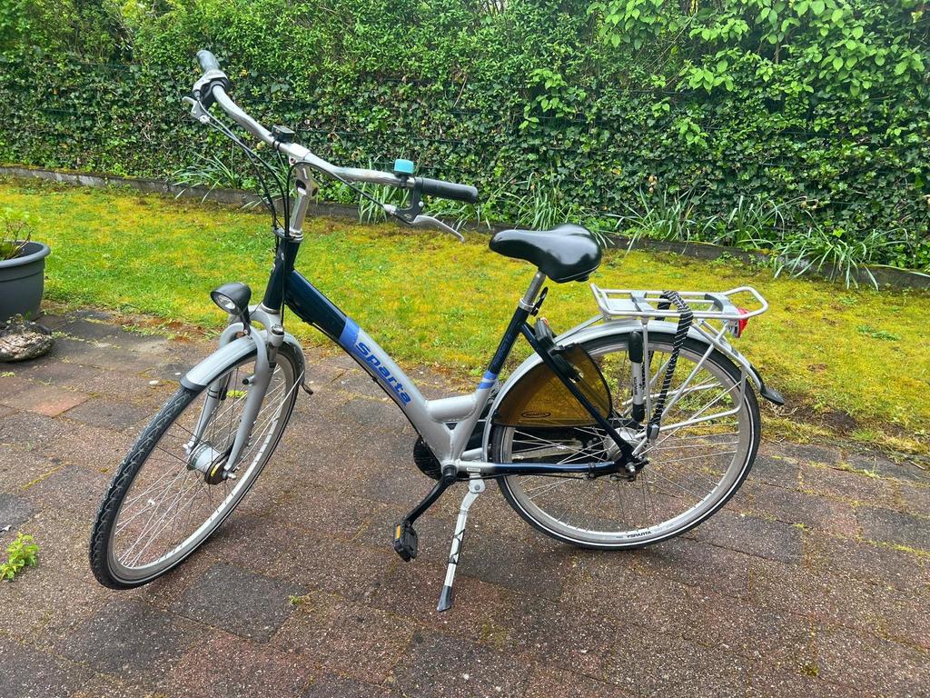 Sparta Marathon 7.0 Damesfiets - Blauw/Zilver - Hoogte 50, Fietsen en Brommers, Ophalen, Sparta, Gebruikt, Versnellingen