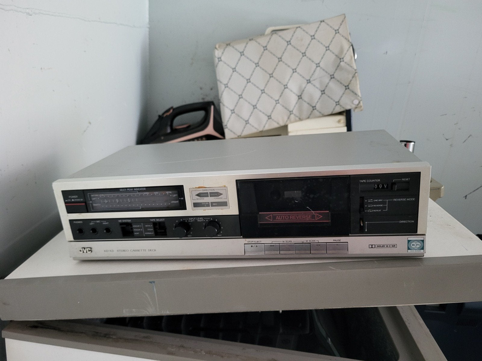 JVC Stereo Cassette Deck met Auto-Reverse, Ophalen of Verzenden, Enkel, JVC, Auto-reverse