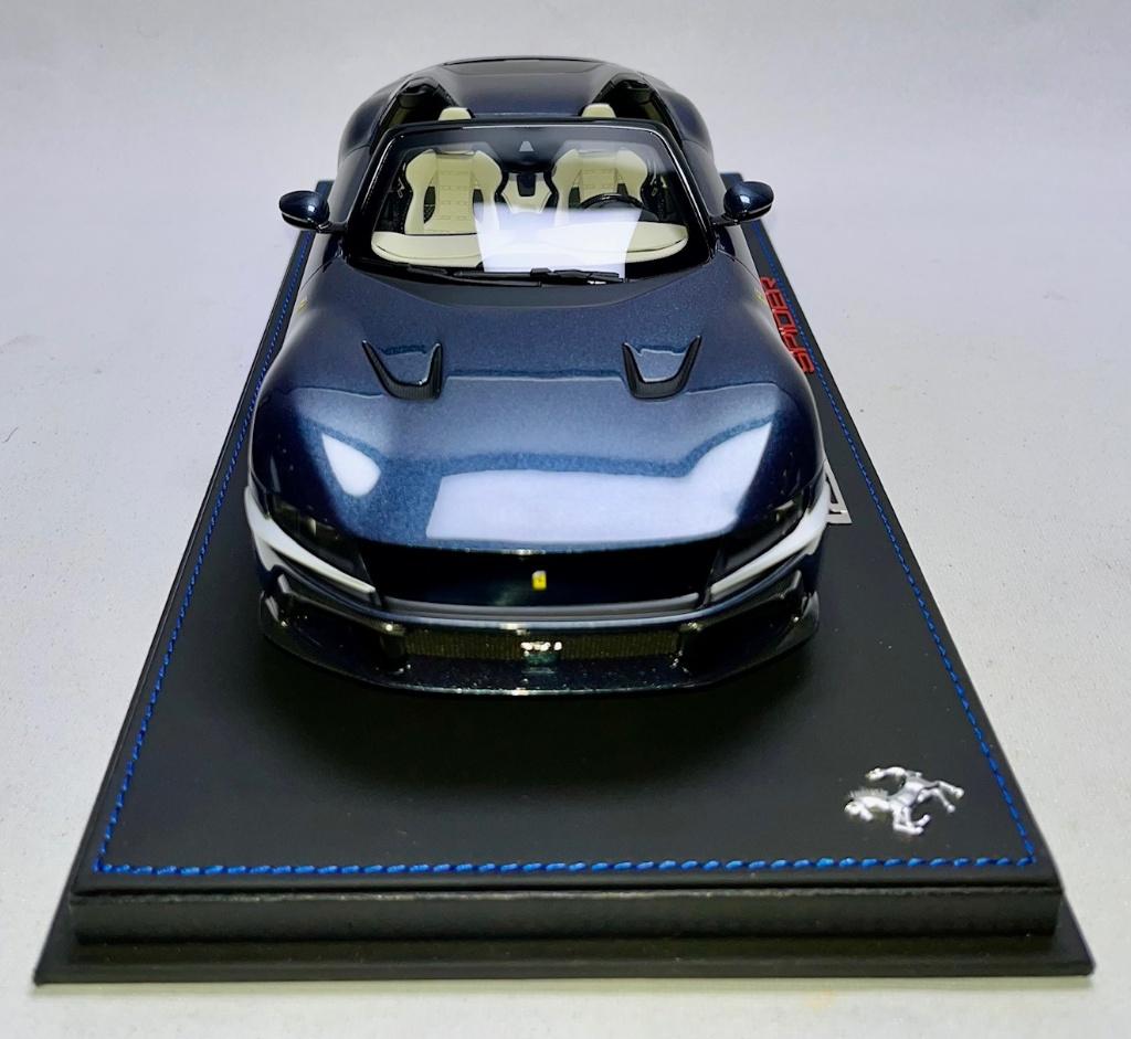 Ferrari 12 Cilindri Spider Blauw 1:18 P18251C van BBR, Ophalen of Verzenden, Nieuw, Auto, Overige merken