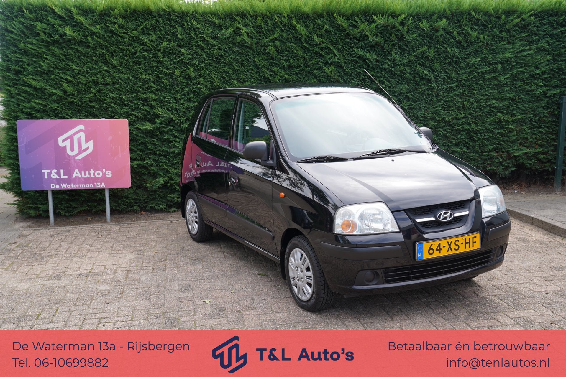Hyundai Atos 1.1i Active Young, Voorwielaandrijving, Stof, 4 cilinders, Zwart