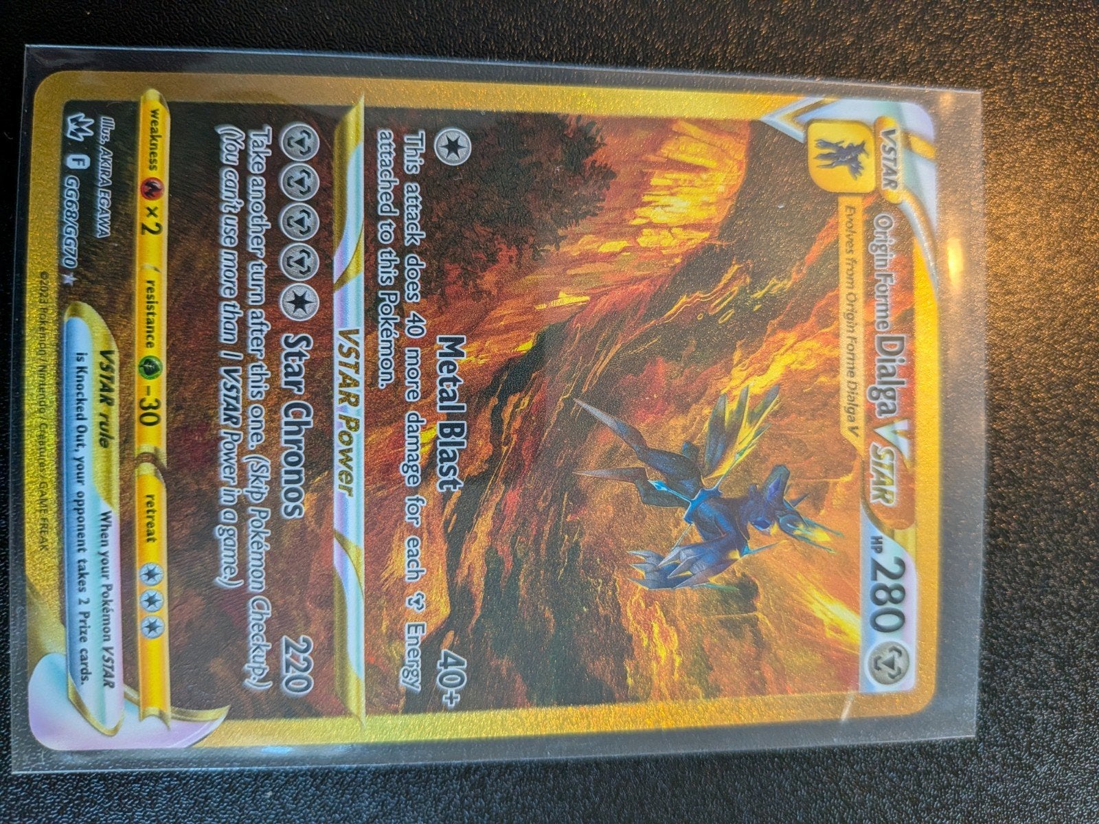 Origin Forme Dialga VSTAR Pokémon Kaart, Ophalen of Verzenden, Zo goed als nieuw, Losse kaart