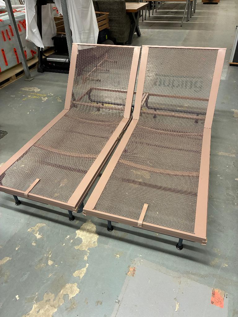 2 Auping spiraalbodems inclusief pootjes en verbindingsstuk, Ophalen, Tweepersoons, Zo goed als nieuw, 80 cm