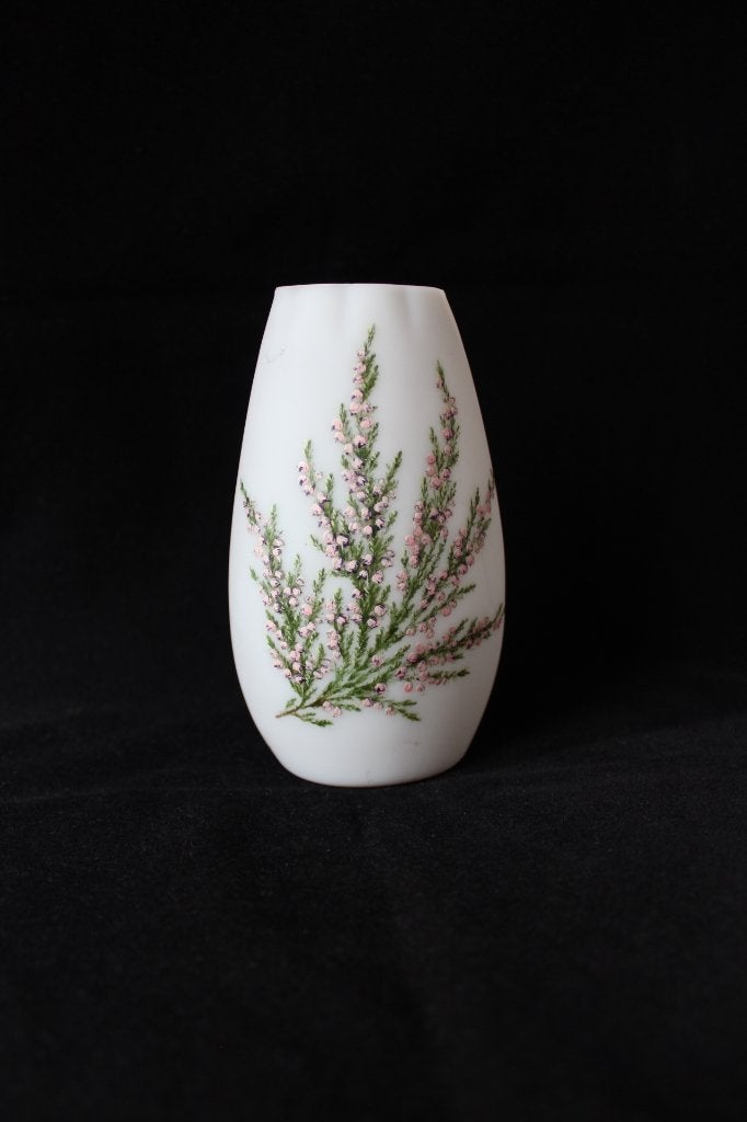 Antieke opaline glas vaas Dolhain Wirths c 1910, Ophalen