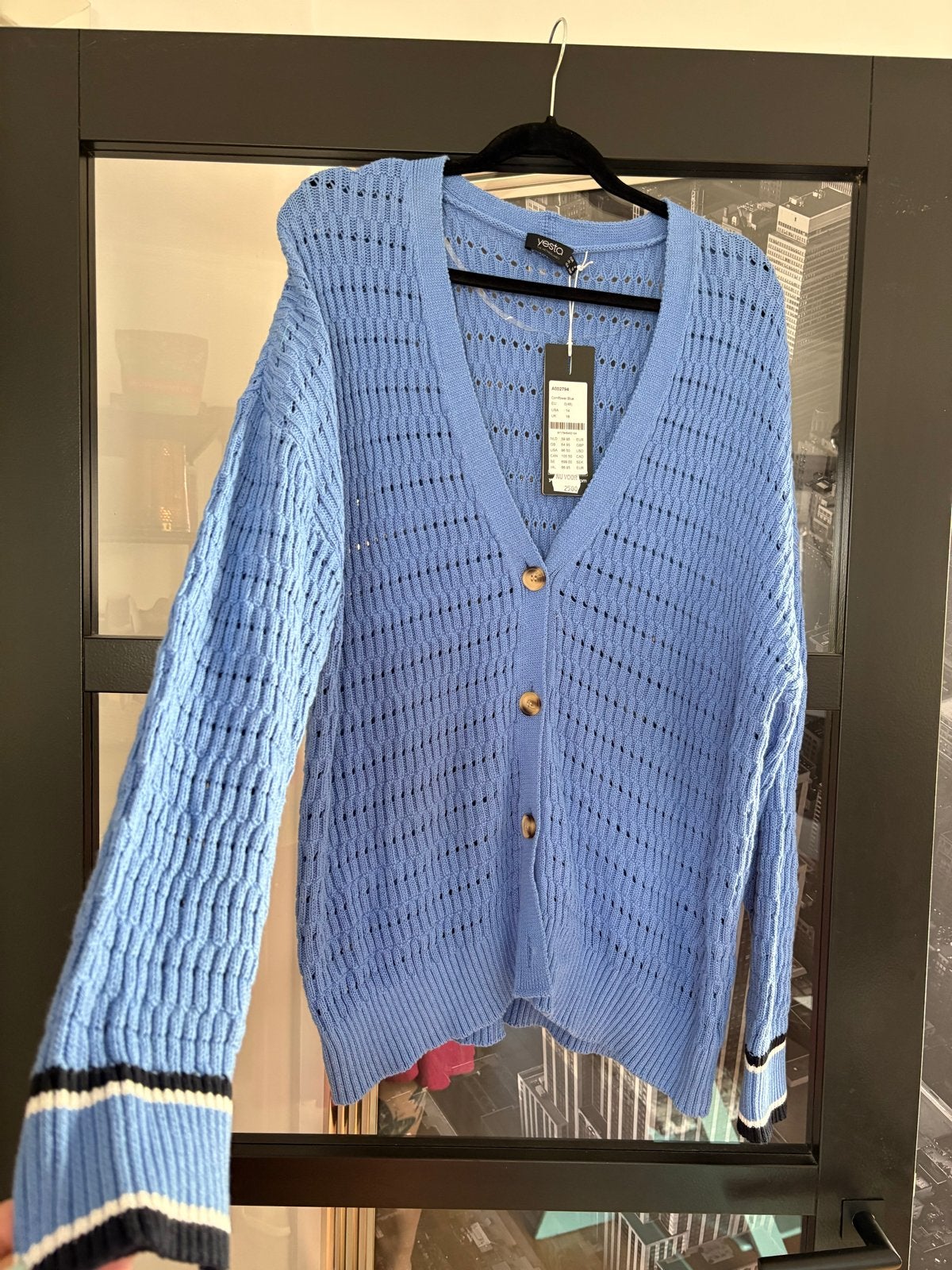 Nieuw Yesta Vest Maat 46, Ophalen of Verzenden, Nieuw, Blauw, Trui of Vest