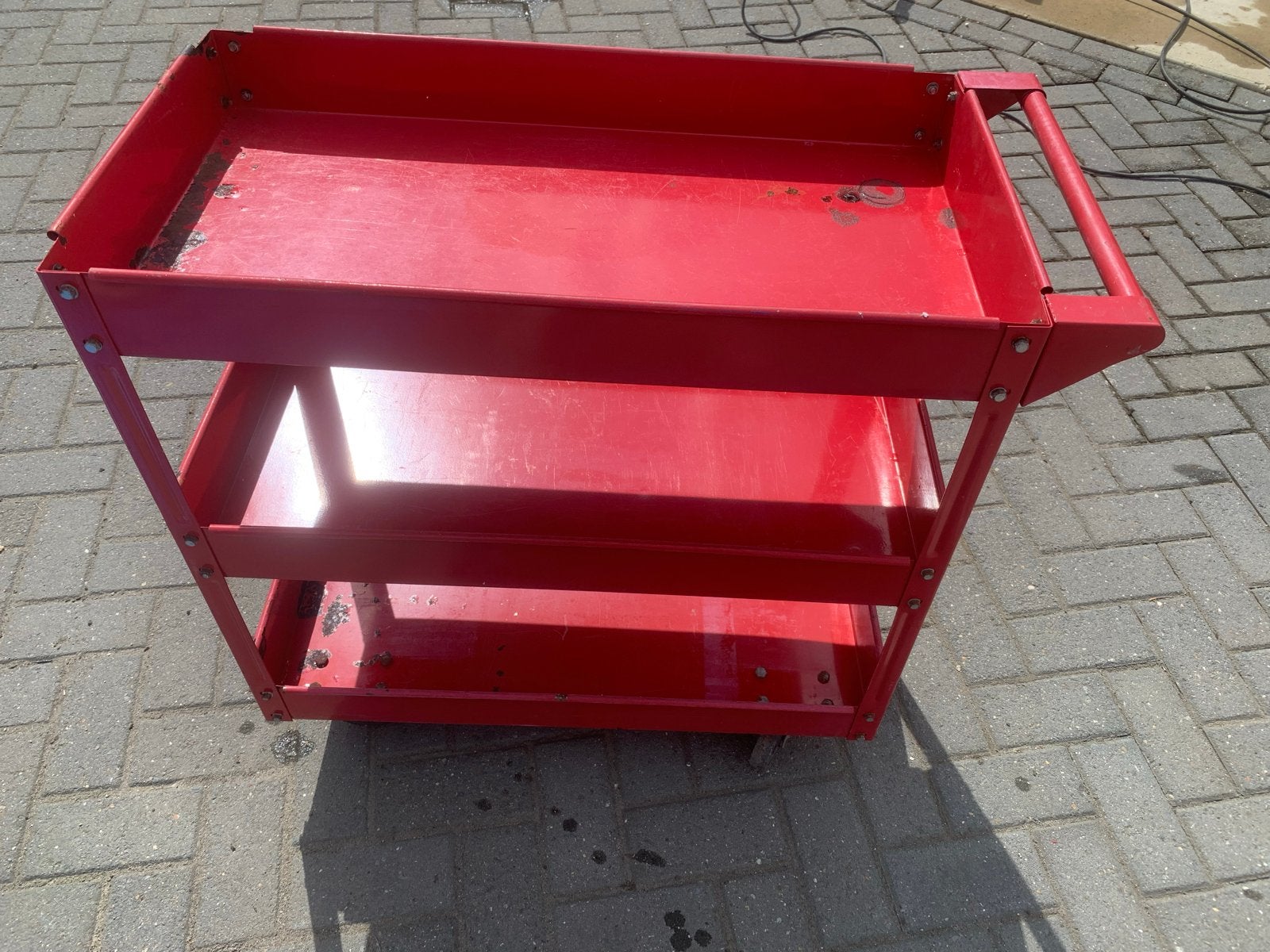 Transport / gereedschapswagen met 3 niveaus, Ophalen, Gebruikt