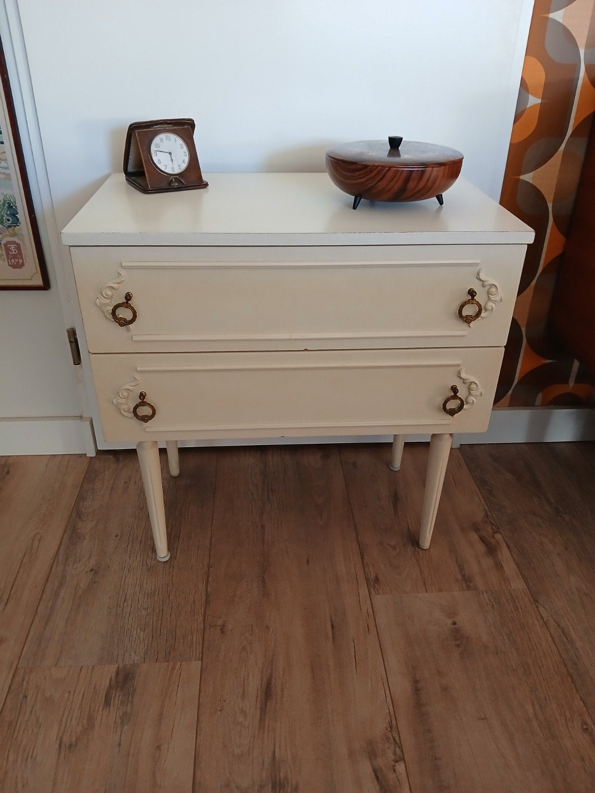 Vintage jaren 70 ladenkastje, Huis en Inrichting, Kasten | Ladekasten, Ophalen, Gebruikt, 50 tot 100 cm, 3 of 4 laden