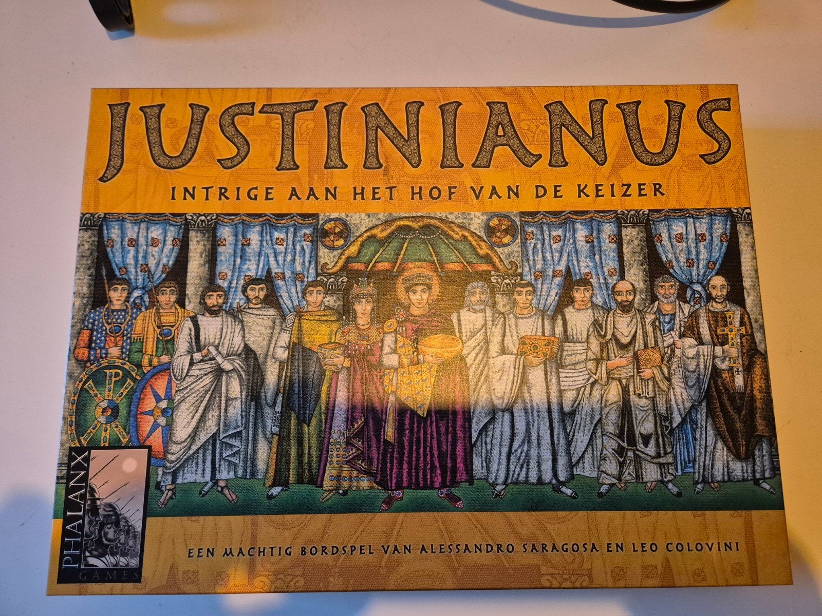 Justinianus: Intrigue aan het Hof van de Keizer Bordspel, Hobby en Vrije tijd, Drie of vier spelers, Ophalen of Verzenden, Zo goed als nieuw