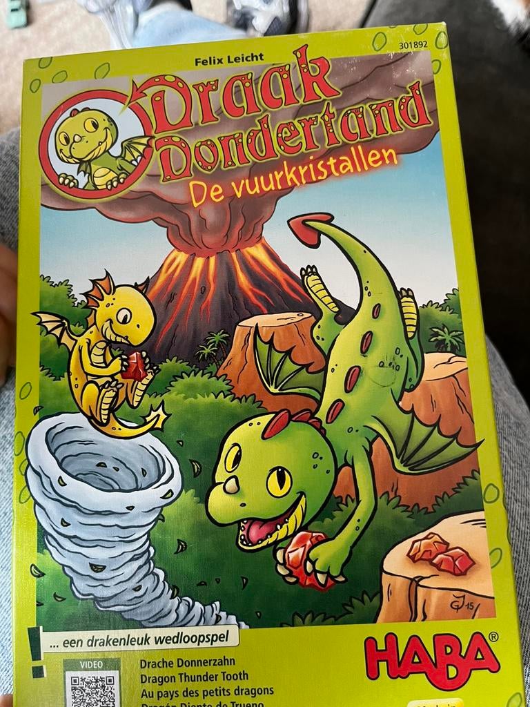 HABA draak dondertand spel zgan, Ophalen of Verzenden, Zo goed als nieuw