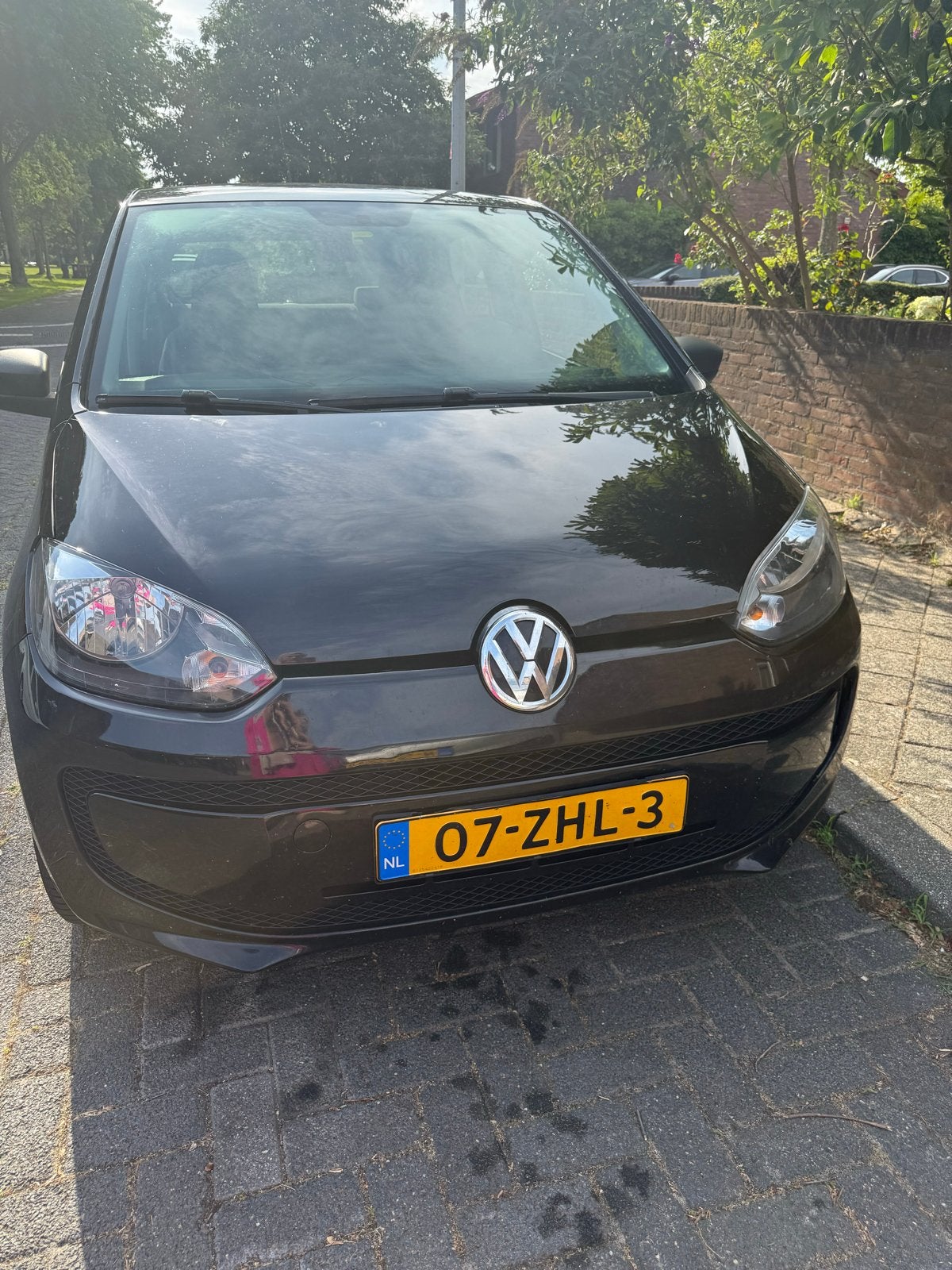 Volkswagen up! 1.0 44KW 2012 Zwart, Auto's, Voorwielaandrijving, 840 kg, 4 stoelen, Zwart