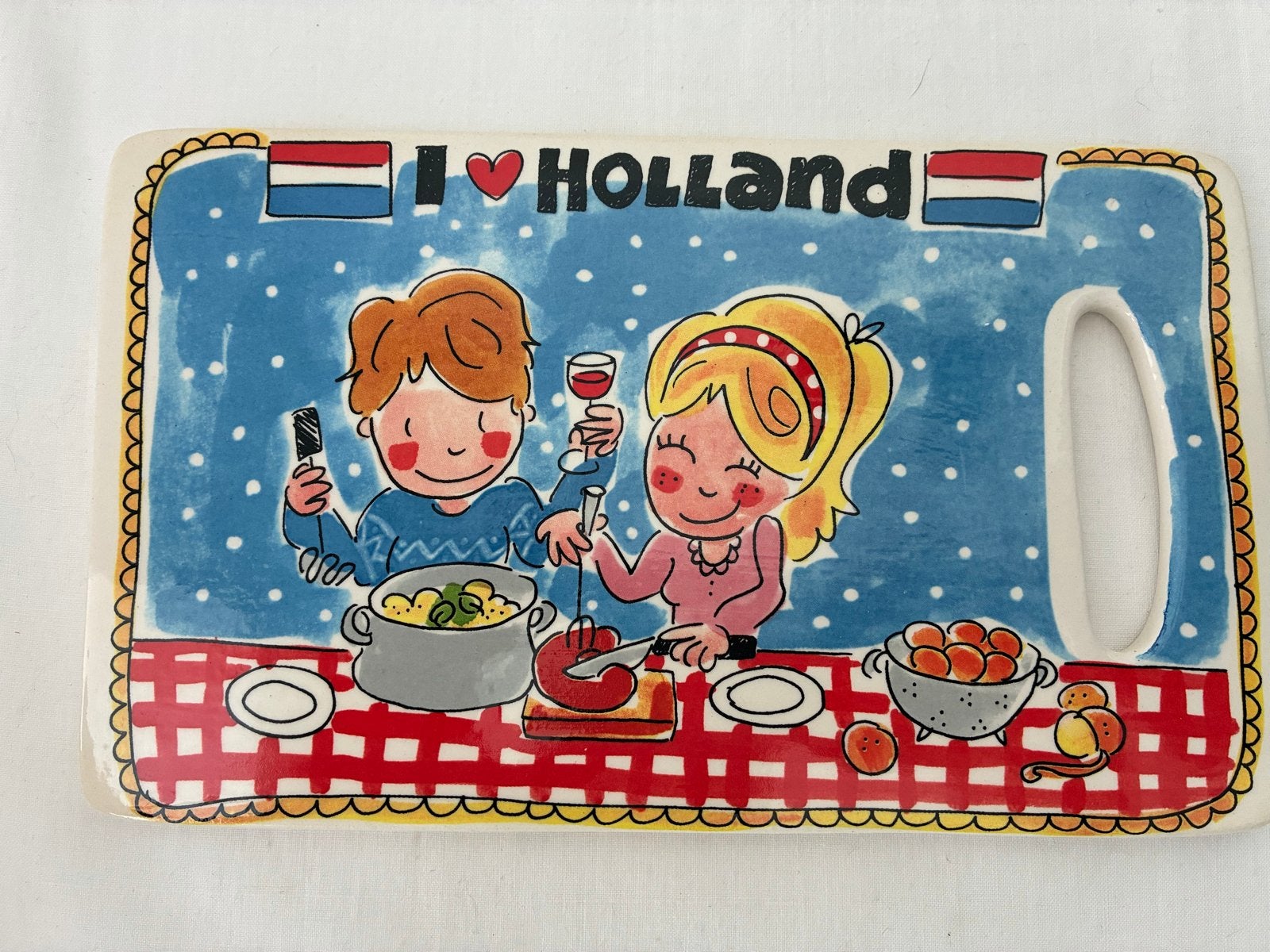 Blond Amsterdam Snijplank 'I love Holland', Blond Amsterdam, Gebruikt, Snij-/serveerplank, Ophalen of Verzenden
