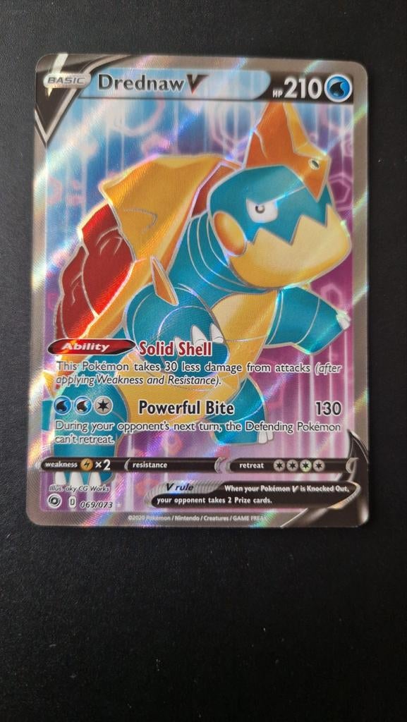 Drednaw V 069/073 Champion's Path Pokemon, Ophalen of Verzenden, Zo goed als nieuw, Losse kaart