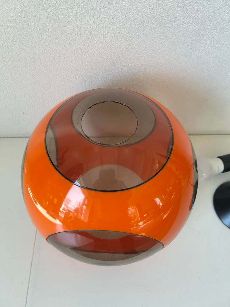 Oranje space age hanglamp, Ophalen of Verzenden, Gebruikt, Kunststof, Minder dan 50 cm