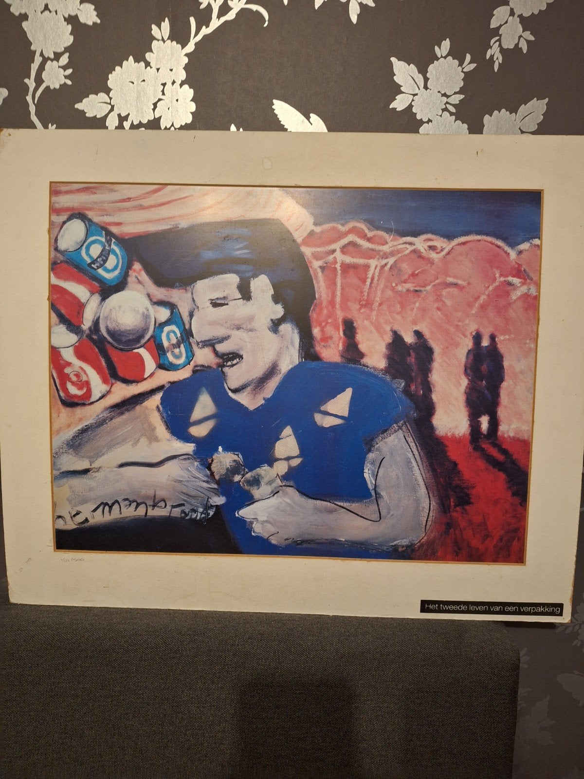 Herman Brood - Het tweede leven van een verpakking, Ophalen, Figuren, Gesigneerd, Print