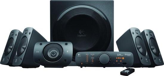 Logitech Z906 - 5.1 THX speakerset - Topgeluid voor gaming, Gebruikt, Complete surroundset, 120 watt of meer, Ophalen