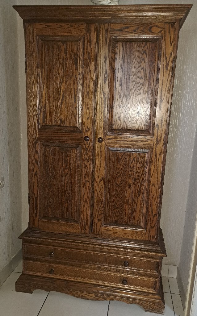 Hallkast in eikenhout, Ophalen