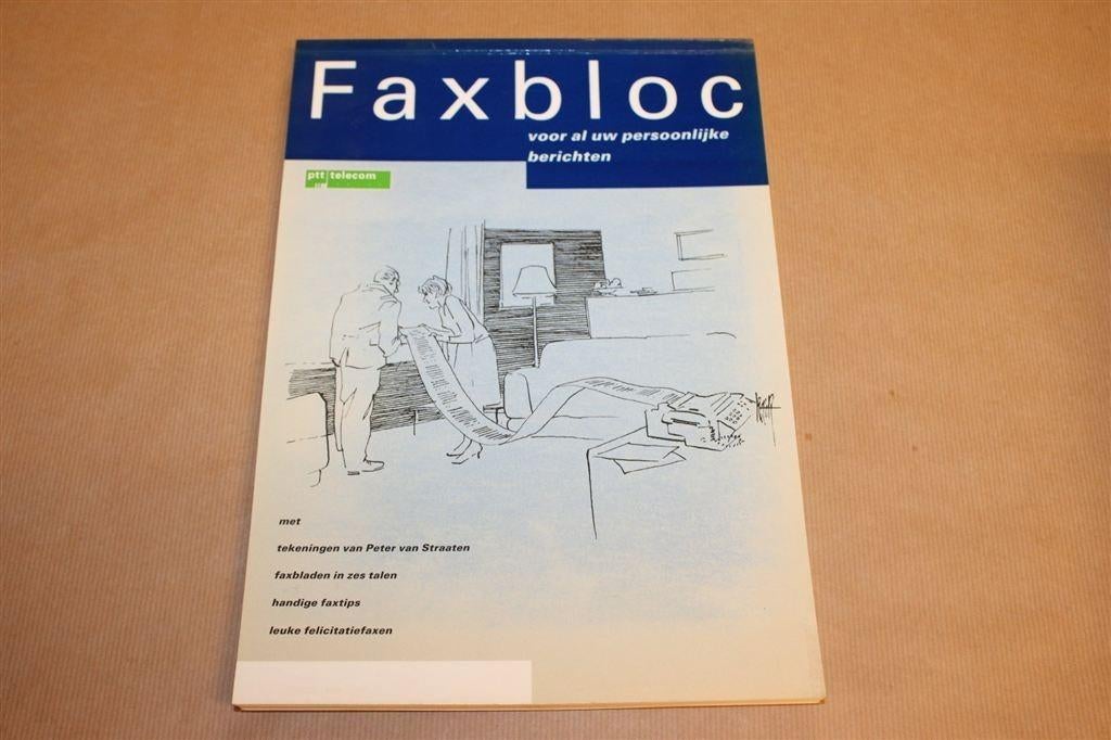 Faxbloc PTT Telecom – Peter van Straaten [Jaren 90], Boeken, Ophalen of Verzenden, Gelezen