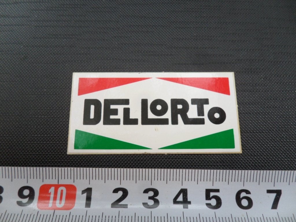 sticker logo DELL'ORTO italië carburateurs injectiesystemen*, Ophalen of Verzenden, Zo goed als nieuw