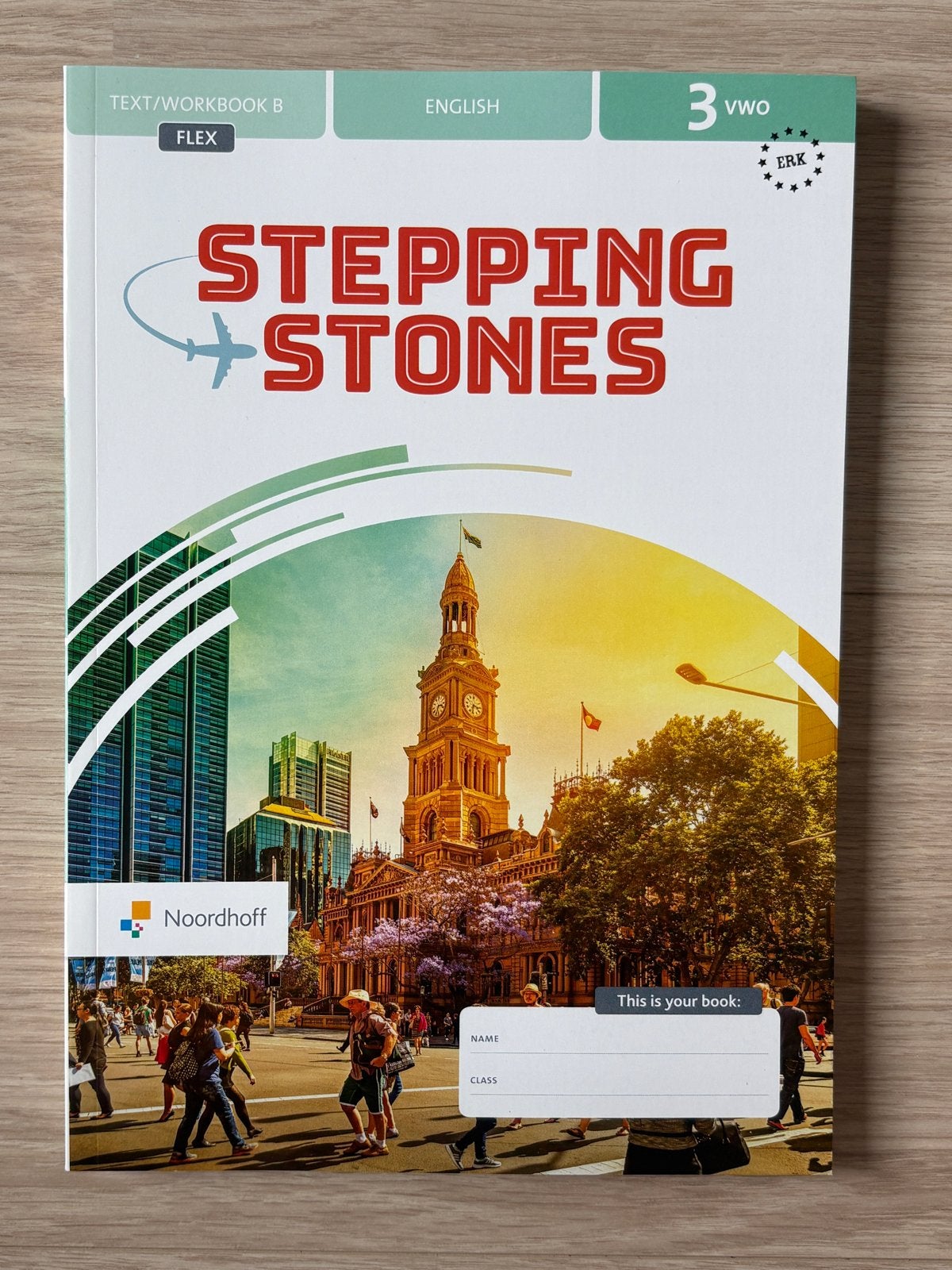 Stepping Stones Engels 3 VWO Tekst/Werkboek B Flex, Ophalen of Verzenden, Zo goed als nieuw, VWO, Engels