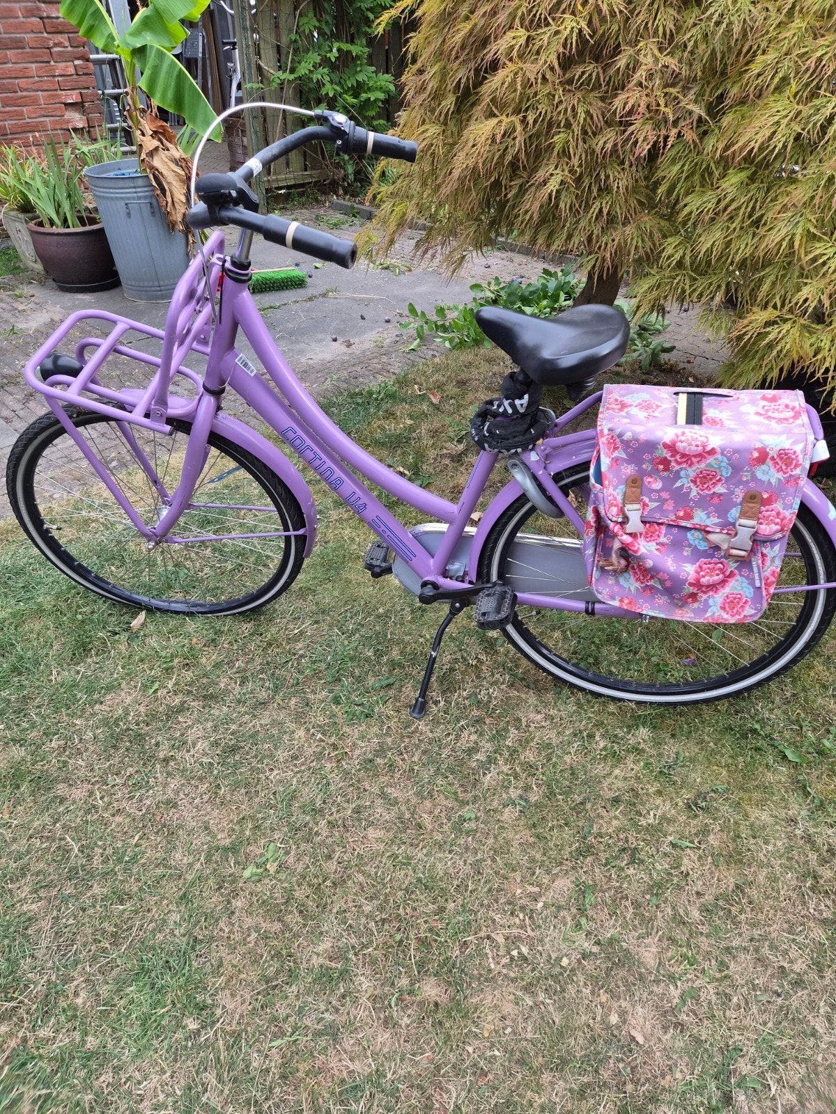 Cortina U4 Transportfiets - Paars - Gebruikt, Terugtraprem, Gebruikt, Versnellingen, Ophalen