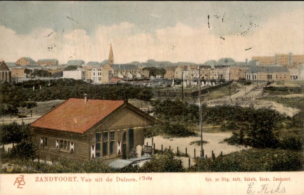 Zandvoort - Duinen - Van uit de Duinen, Ophalen of Verzenden, Voor 1920, Gelopen, Noord-Holland