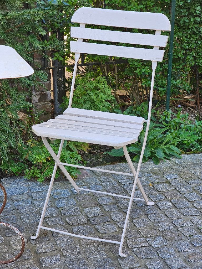 Antiek Frans BISTRO stoeltje / tuinstoeltje / klapstoeltje, Ophalen of Verzenden
